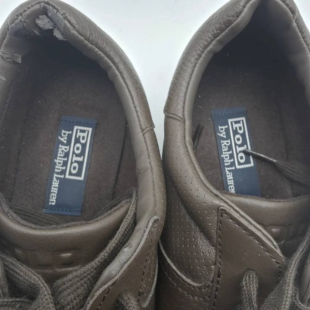 Polo Ralph Lauren Bentwinds Mens 10.5D Brown Driving Sneakers Shoes Casual